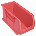 Akro-Mils Storage Bin, Plastic, 9 in H, Red 30265 RED